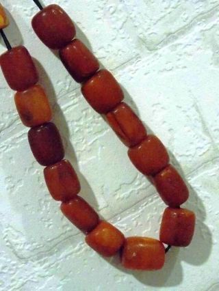 Old Baltic Amber Beads Toffee Butterscotch Yolk Antique Amber Stone 波羅的海琥珀
