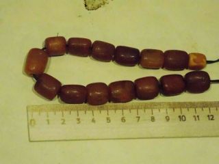 Old Baltic amber beads toffee Butterscotch yolk antique amber stone 波羅的海琥珀 5