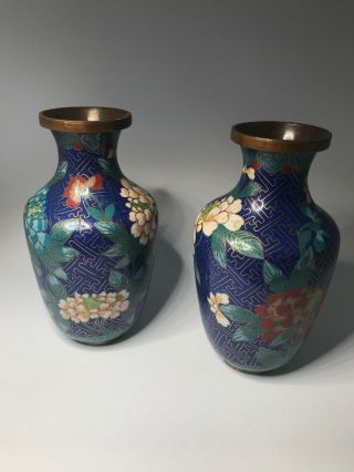 Vintage Chinese Cloisonne Enamelled Vase