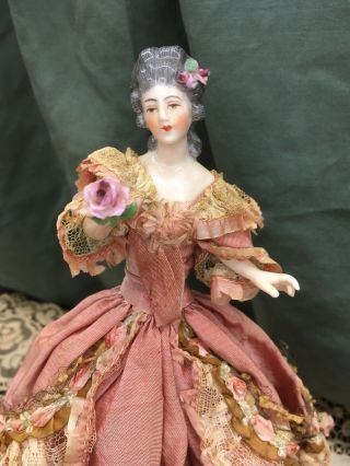 ANTIQUE DRESSEL KISTER HALF DOLL CANDY OR DRESSER BOX 2