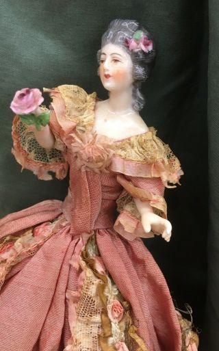 ANTIQUE DRESSEL KISTER HALF DOLL CANDY OR DRESSER BOX 9