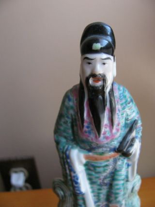Chinese Immortal Famille Rose Porcelain Figurine,  Wei Hong Tai Republic Period 3