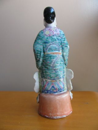 Chinese Immortal Famille Rose Porcelain Figurine,  Wei Hong Tai Republic Period 5