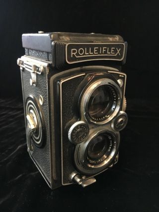Vintage Rolleiflex 3.  5 Camera Zeiss 75mm 1:3.  5 Lens 1954 2