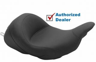 Mustang Lowdown Reach Vintage Solo Seat 2009 - 2017 Harley Touring 76078