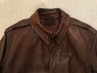 Vintage US Army Type A - 2 Leather Jacket Size 40 5