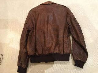 Vintage US Army Type A - 2 Leather Jacket Size 40 7