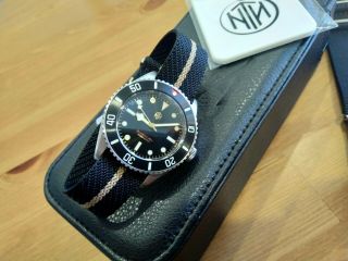 Nth Barracuda Vintage Black No Date Automatic Watch -