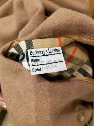 Vtg Burberry Womens Classic Camel Double Breasted Trench Coat.  Size 43 8
