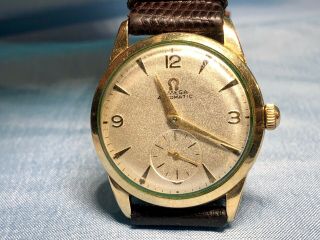 1954 Vintage Omega Bumper Automatic Gold Dial,  Keeps Time