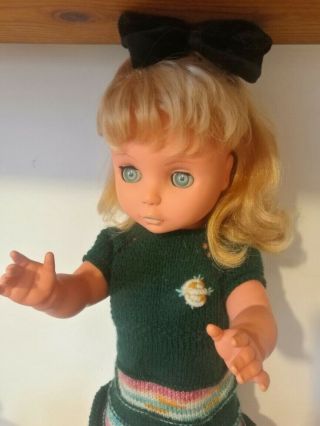 Doll Gdr Lovely Vintage Plastic And Rubber Doll Handmade Dress Germany - Gdr/