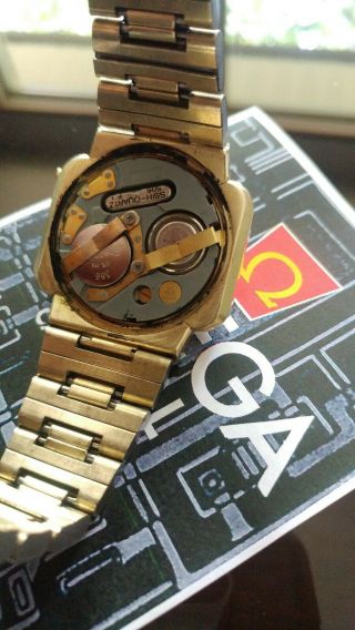 Omega 1602 Constellation Vintage digital Led Time Computer Watch dot display 3