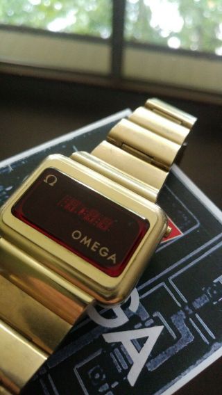Omega 1602 Constellation Vintage digital Led Time Computer Watch dot display 6