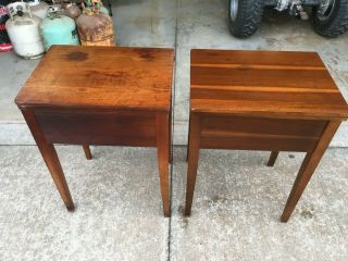 Vintage Sewing Machine Cabinet Singer 15 - 91 201 66 306 319 127 (Right in Photo) 6