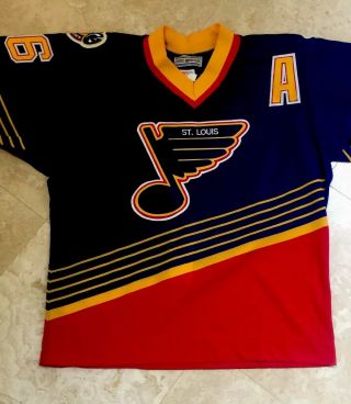 ❤️St Louis Blues Vintage NHL Hockey Jersey 16 HULL 90’s Center Ice Authen. 2