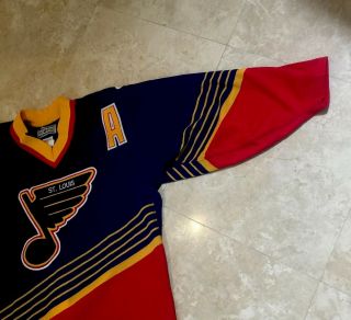 ❤️St Louis Blues Vintage NHL Hockey Jersey 16 HULL 90’s Center Ice Authen. 4