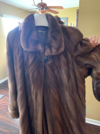 Authentic Vintage Women ' s Mink Fur Coat Pre - owned in - Medium 2
