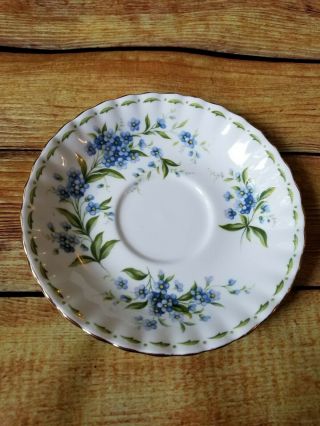 Royal Albert July Tea cup and saucer.  Forget Me Not Flowers Of The Month Series 3