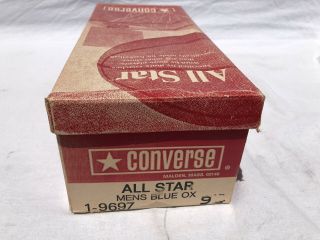 Vintage Converse Chuck Taylor Blue Oxford All Star Shoes Mismatched L 9 R 8.  5 10