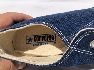 Vintage Converse Chuck Taylor Blue Oxford All Star Shoes Mismatched L 9 R 8.  5 8