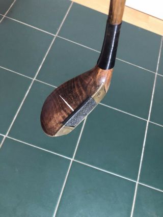 Antique Hickory Rare Wooden Head Special Putter By Robert Simpson Of Carnoustie