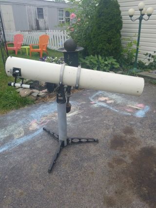 Huge Vintage Criterion Dynascope Mount With Motor Rv6telescope 1960s Usa