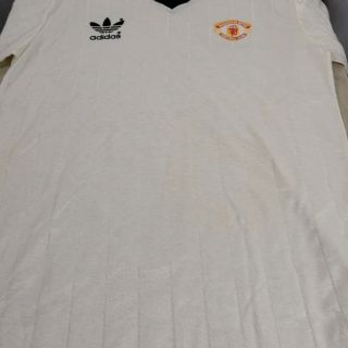 True Vintage 1982 MANCHESTER UNiTED FOOTBALL JERSEY M/Adidas soccer/shirt/80s 6