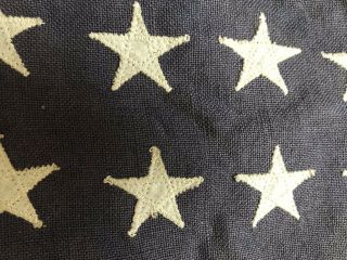 Vintage WW2 Era 48 Star American US Flag 2 ' x 3 ' Sewn Stars Stripes 7