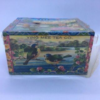 Vintage YING MEE Woo Lung Tea box China ca.  1930 2