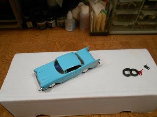 Vintage Aurora O Gauge 1957 Chevy Belair 2 Dr.  Coupe S/c - - Turquoise