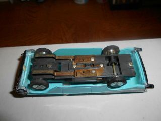 VINTAGE AURORA O GAUGE 1957 CHEVY BELAIR 2 DR.  COUPE S/C - - TURQUOISE 5
