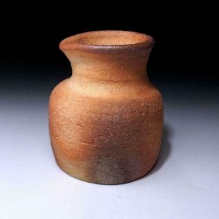 Ln2: Vintage Japanese Pottery Vase For Hanging,  Shigaraki Ware,  Tea Ceremony
