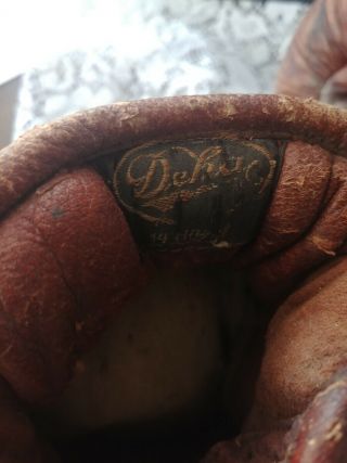 Very Rare Deha 14 Unzen Antique Brown German Boxing Gloves German Olympics 1936 6