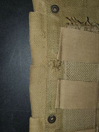 ORG VERY RARE WW2 M1 GARAND M1923 2 COLOR 2 FABRIC AMMO BELT MADE BY BOYT 4