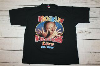 Robin Williams Vintage 2002 Concert Tour T - Shirt Rap Tee Rare