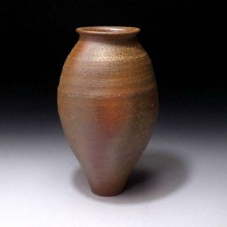 RB4: Vintage Japanese Pottery Vase for Hanging,  Shigaraki Ware,  Tea ceremony 3