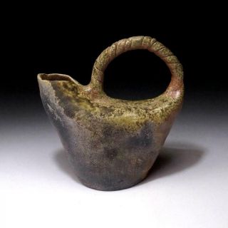 Vp3: Japanese Pottery Water Pot,  Shigaraki Ware,  Sake Pot