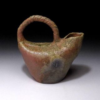 VP3: Japanese Pottery Water Pot,  Shigaraki ware,  Sake Pot 2