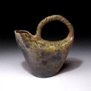 VP3: Japanese Pottery Water Pot,  Shigaraki ware,  Sake Pot 8