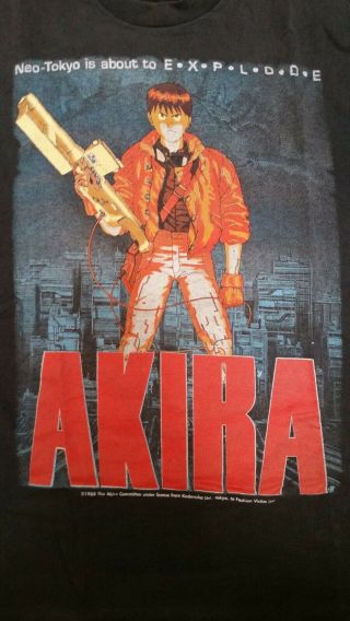 Vintage Akira T - shirt,  Fashion Victim,  Size Large,  1988,  Black,  Double Sided 4
