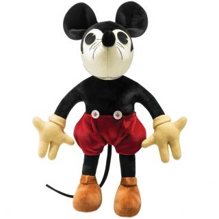 Steiff Disney Mickey Mouse 1932 Vintage Stuffed Plush 90th Birthday Velvet