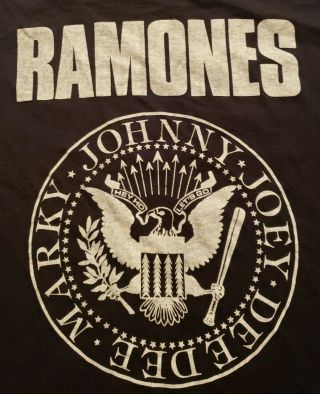Vintage Ramones T Shirt Brain Drain 1989 Punk Rock