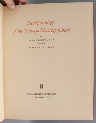 Antique 1937 Book,  36 Serigraphs,  Sand Paintings of the Navajo Shooting Chant 3