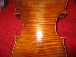 Rare Fine Old Antique 1900 Vintage German 4/4 Violin - Big Sound