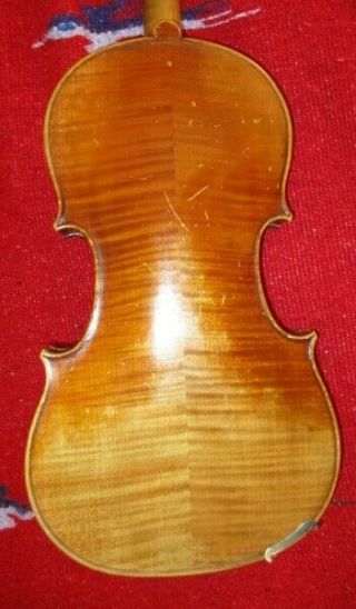Rare Fine Old Antique 1900 Vintage German 4/4 Violin - Big sound 2