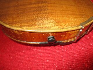 Rare Fine Old Antique 1900 Vintage German 4/4 Violin - Big sound 6