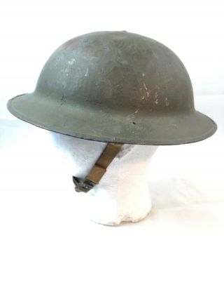 Wwii Ww2 Us U.  S.  Kelly Helmet,  M1917,  Steel,  Liner Band,  Army,  Broodie,  War