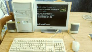 Complete Ibm Pc At Pentium 200 Mmx Retro Vintage Dos Windows 98 Game Computer