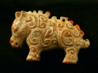 Fine Chinese Old Jade 100 Hand Carved Horse Little Statue D224