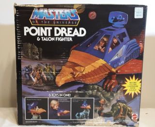 He - Man " Point Dread & Talon Fighter " Masters Of The Universe 1982 Vintage